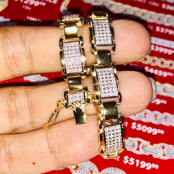 Real Diamond Mens 1.89ct natural genuine bracelet! - Picture 9 of 9